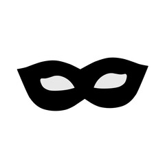 Superhero mask silhouette vector