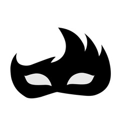 Superhero mask silhouette vector