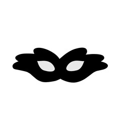 Superhero mask silhouette vector
