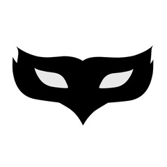Superhero mask silhouette vector