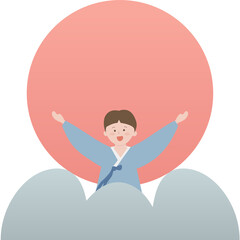 새해 인사 일러스트