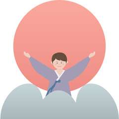 새해 인사 일러스트