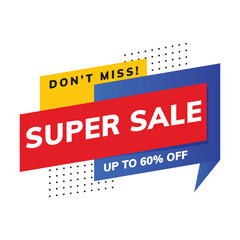 Abstract sale promotion banner