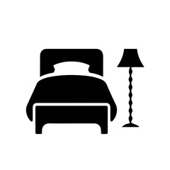 Cozy Bedroom Furniture Icon