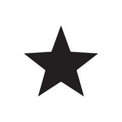 Obraz premium Single minimalist solid icon representing a star rating or favorite chat message. 