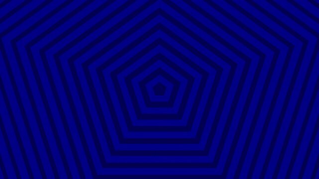 Dark Blue Pentagon Wave Illusion Abstract Background Animation