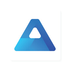 modern minimalist logo of the initial letter A