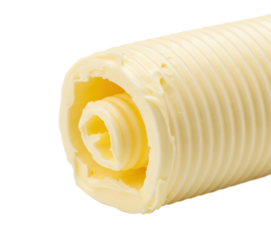 Applying butter on bread slice kitchen food isolated on transparent background