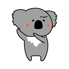 Obraz premium 嫌がっているコアラ