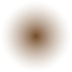 Brown radial gradient circle with a soft chocolate glow on a transparent background for earthy designs, branding, and digital art projects © Stock Steps