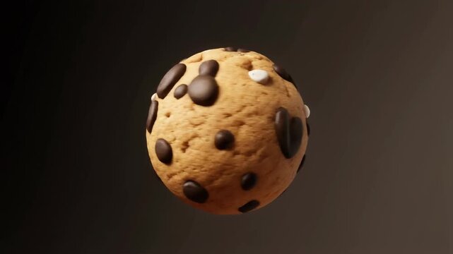 Clay Cookie Planet Rotating in Mini Orbit for Whimsical Space Loops