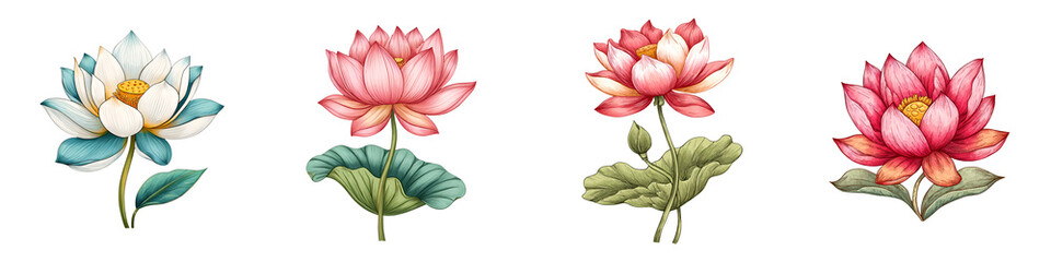 Watercolor Flowers Collection: Elegant Floral Illustration