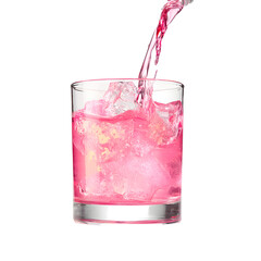 Elegant Glass Filled with Spirit and Mixer, Showcasing Perfect Mixology Art