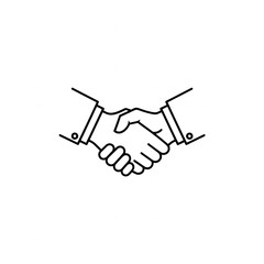 Business partners shaking hands in agreement in a professional setting