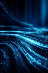 Glowing points create a captivating visual representation of data