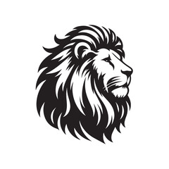 Obraz premium lion head vector illustration