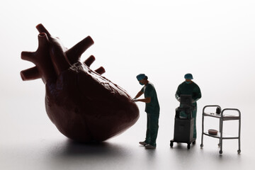 Medical Treatment and Heart Care Concept with Surgeons