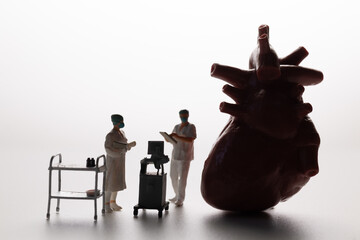 Advanced Cardiac Treatment with Healthcare Professionals Concept