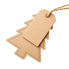 Eco-Friendly Cardboard Christmas Tree Price Tag for Festive Season Decor