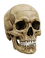 Obraz premium Scientific study skull model laboratory educational content isolated on transparent background