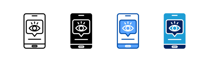 view  icon set multiple style collection