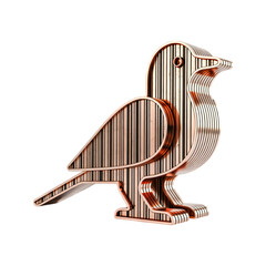 Obraz premium Metal Bird Sculpture Decoration