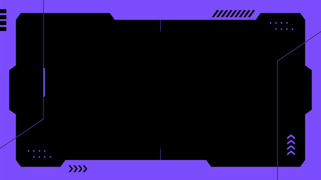 サイバーパンク HUD かっこいい バーチャル ネオン VTuber 配信 サムネイル バナー デザイン 背景 イラスト 