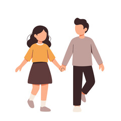 Obraz premium A man and woman vector illustration