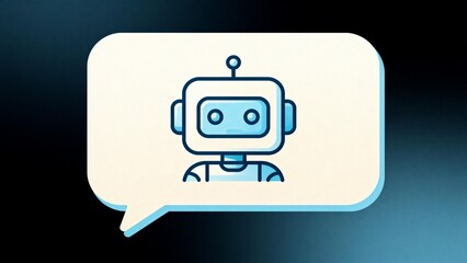 Robot icon in speech bubble