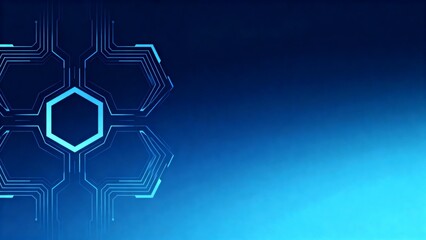 Blue abstract circuit design