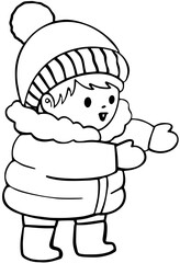 패딩입은 남자아이