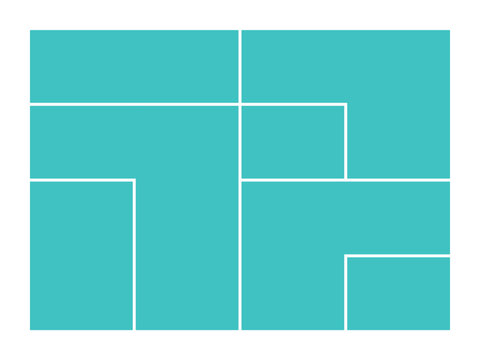 Trendy bento grid layout style brick UI UX templates featuring different panel layouts with brutal shapes tiles for bold modern interface designs