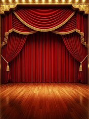 豪華な舞台ステージ、写真素材、劇場