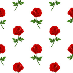 Flower vector seamless pattern illustration floral background 
