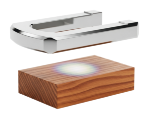 Magnetic tool handling workshop model isolated on transparent background