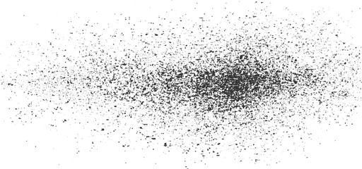 Obraz premium Black speckle texture overlay grunge effect on white background abstract