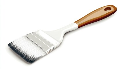 Paintbrush vector illustration isolated on white background for design