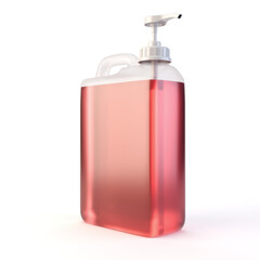 Transparent 5 Litre Cleaning Container with Pump 3D Render