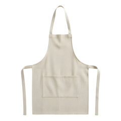 Simple Beige Apron for Cooking and Kitchen Use, Versatile Design
