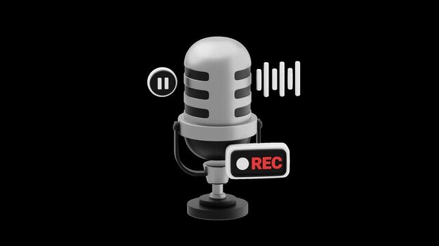 3D Recording Overlay | Alpha Channel