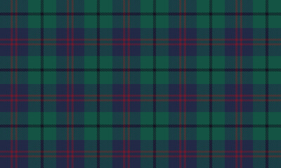 Plaid fabric pattern, blue, green, and red. Classic yet modern design for designing clothing, skirts, trousers, and fashion textiles. Seamless construction.