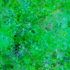 Abstract digital paint Seamless, blurred pattern in vibrant green shades Grunge effect Grainy, mottled, multicolored background