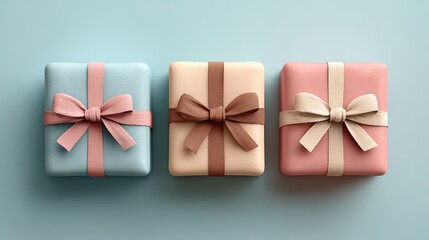 Minimalist gift sack outline in soft pastel colors