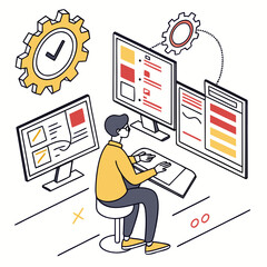 Atmospheric Winter Landscape with Cold Mood 155