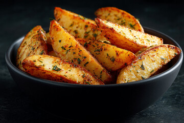 Baked potato wedges side dish