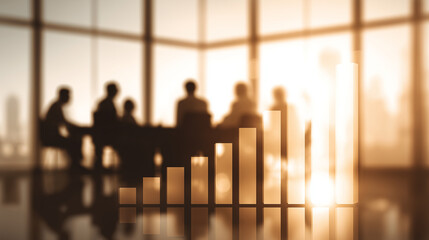 Teamwork and business analytics growth concept