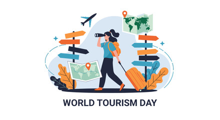Explore the world and discover new destinations on world tourism day.