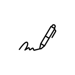 Fototapeta premium Signature Icon