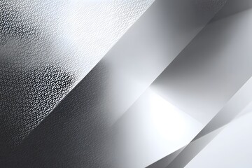 Abstract metallic surfaces intersect under soft, diffused lighting.