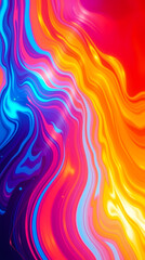 Obraz premium Psychedelic colorful fluid marble abstract background